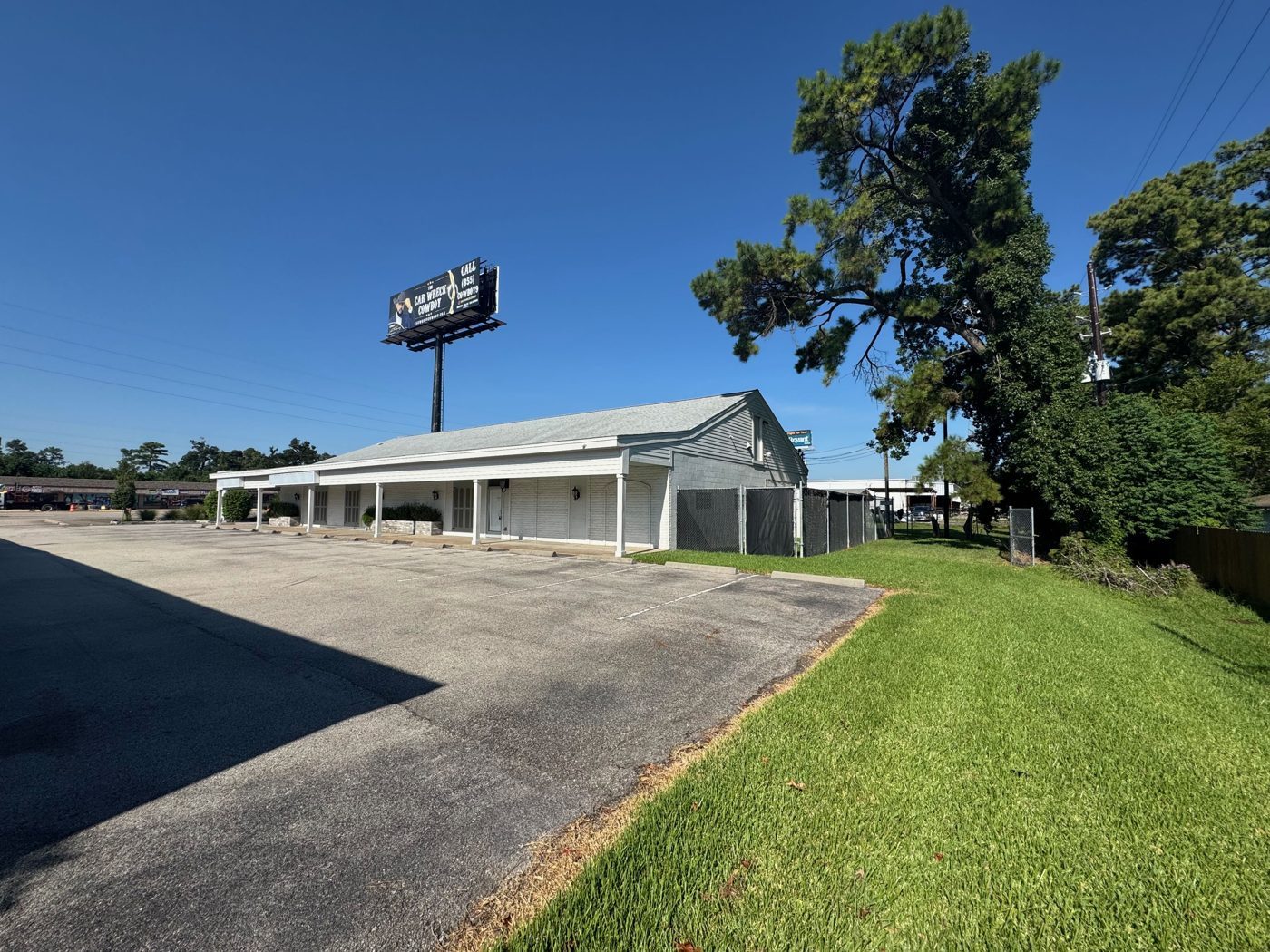 Front and side elevation of the veterinary facility